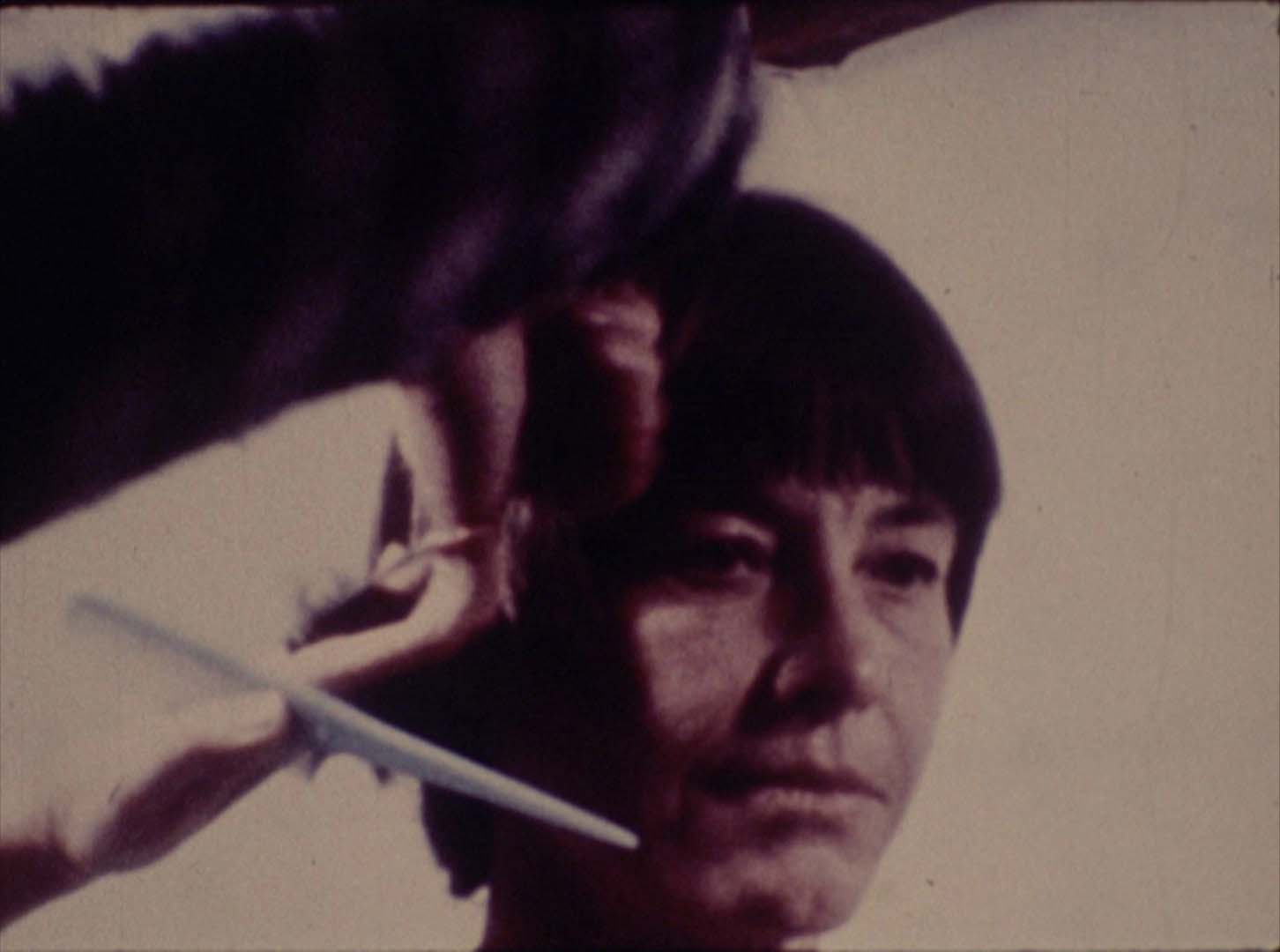 Still from Haircut - film by Barbara Hammer